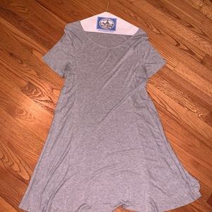 Grey T shirt dress